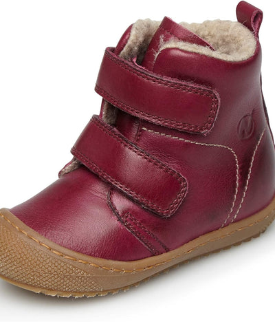 Naturino BUBBLE VL-Stiefeletten aus gefüttertem Nappaleder 18 EU Bordeaux, 18 EU Bordeaux
