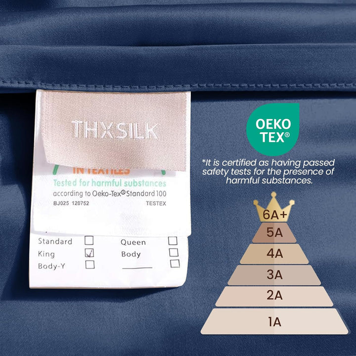 THXSILK 25 Momme Seide Kissenbezug für Haar und Haut - Maulbeerseide Kissenbezug - Hypoallergen mit