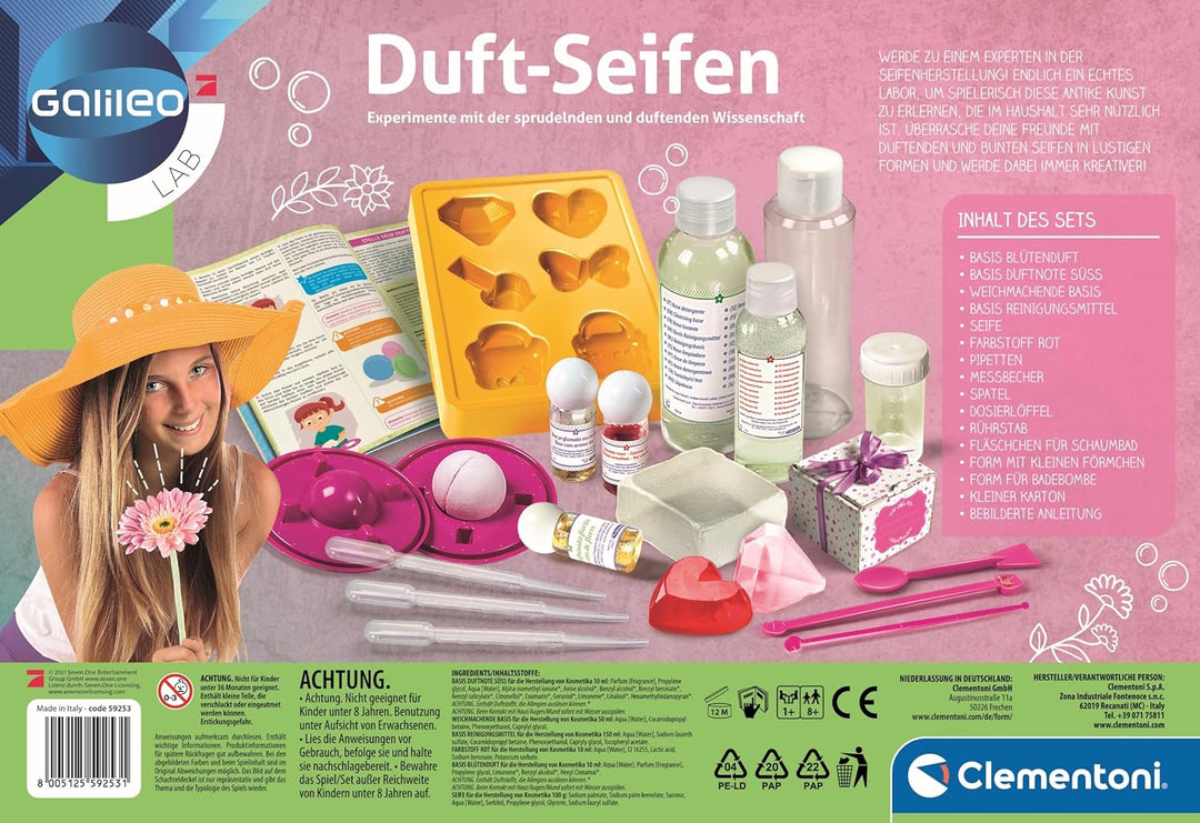 Clementoni Galileo Lab – Duft-Seifen, handgemachte Seifenstücke, duftende Kreationen zum Selbermache