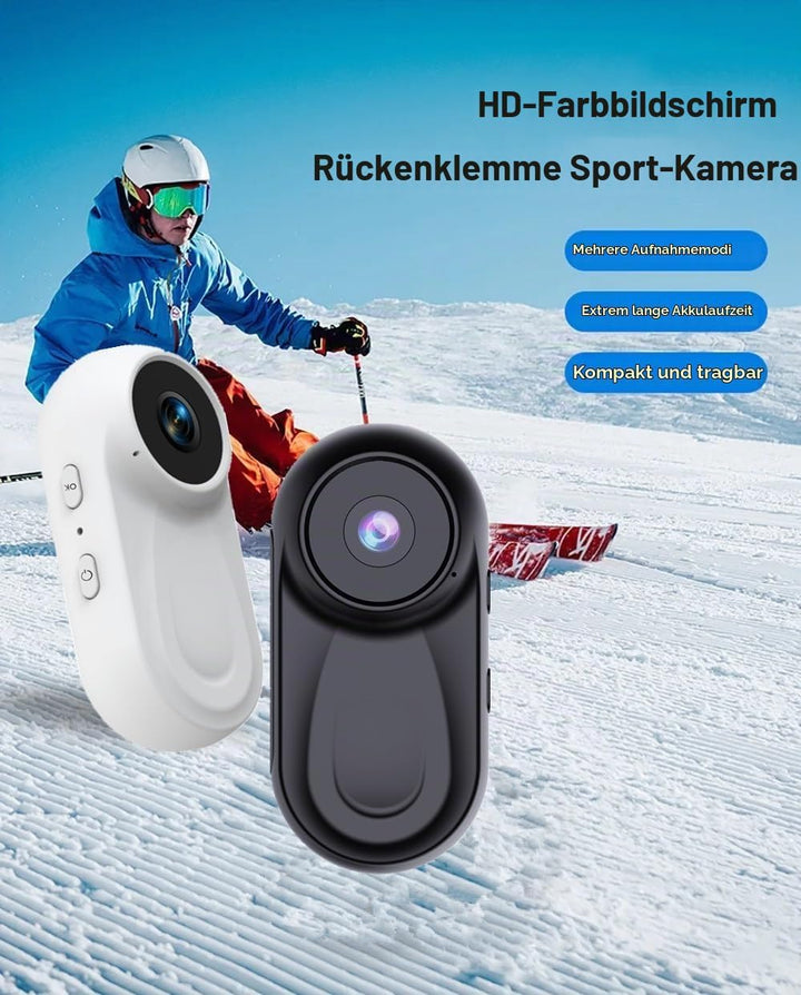 Zeerkeer Magnetische Mini Körperkamera, 64GB TF-Karte, 120°-Weitwinkel, 1080P Action Kamera mit 360°