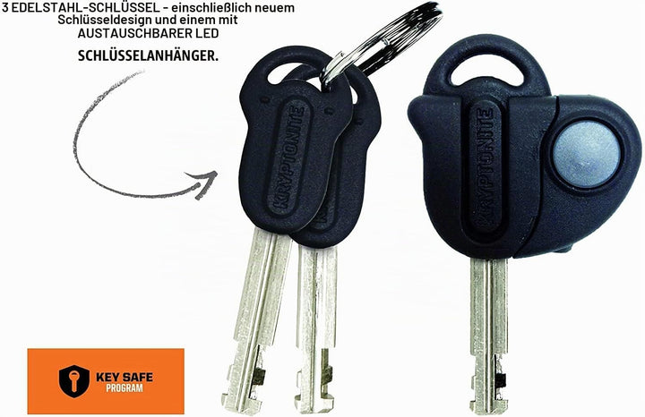 Kryptonite New York Fahgettaboudit Mini Fahrradschloss, Gelb, Small &amp; 808 Kabelschloss Evolution ser