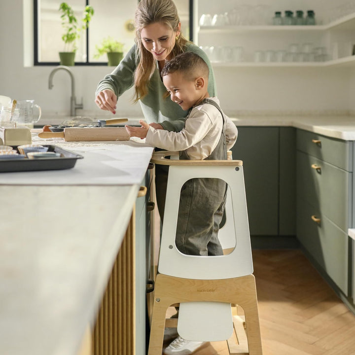 Maxi-Cosi Toucan 3-in-1-Lernturm Montessori Holz, Montessori Lernturm, 1,5–99+ Jahre, 10–150kg, 3 Hö