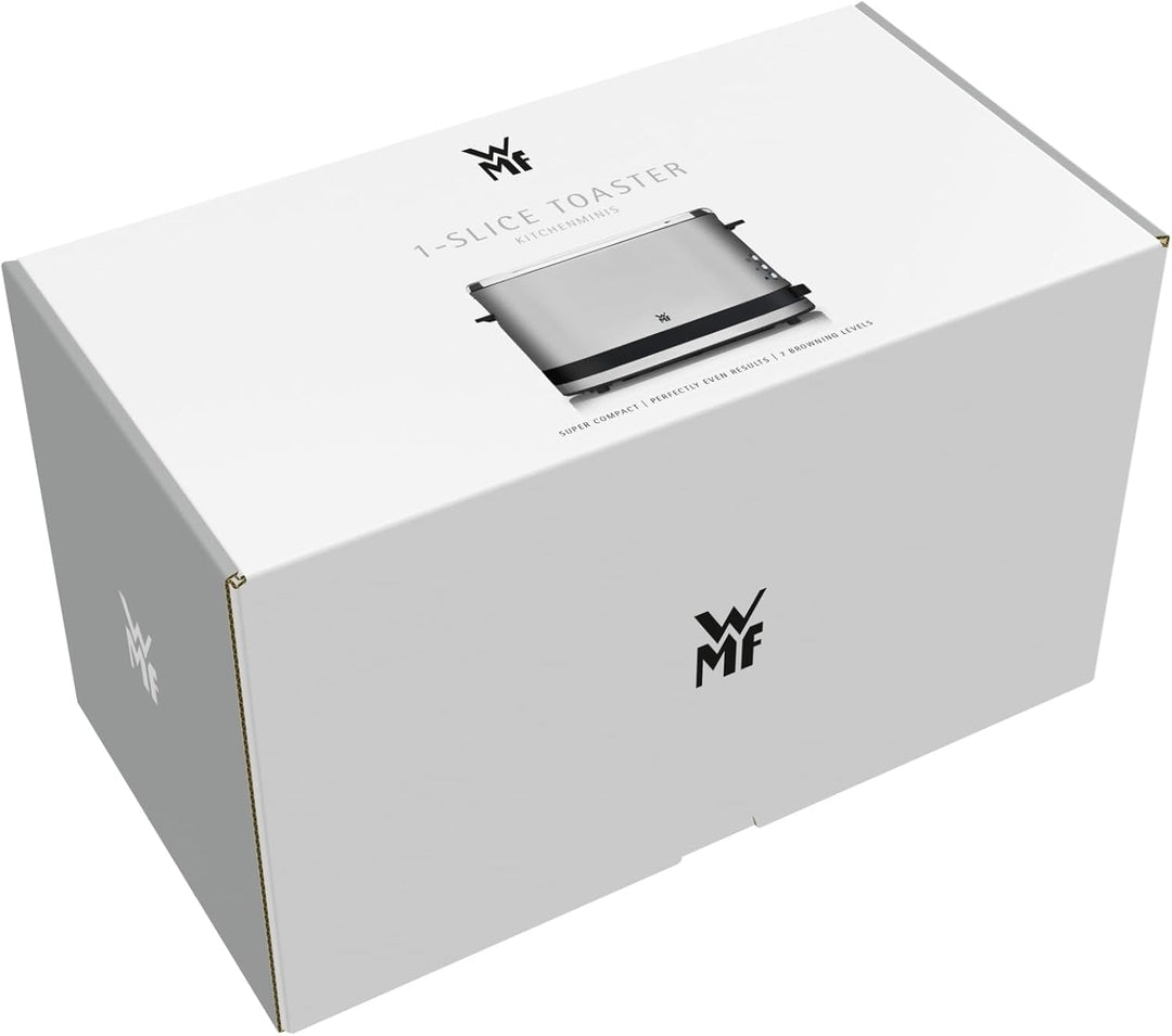 WMF Küchenminis 1-Scheiben Toaster Langschlitz XXl-Toast Brötchenaufsatz 7 Bräunungsstufen Überhitzu
