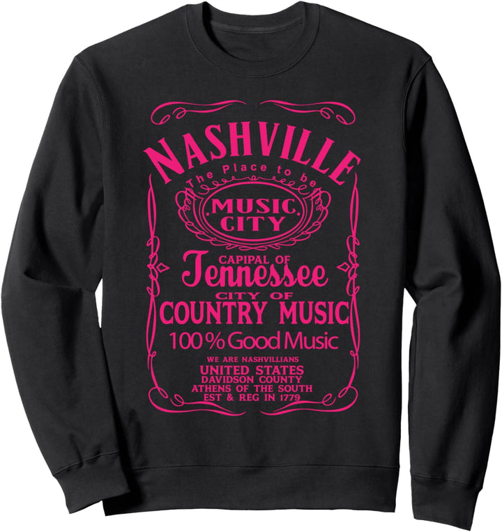 Nashville Tennessee Country und Western Music City Wear Sweatshirt