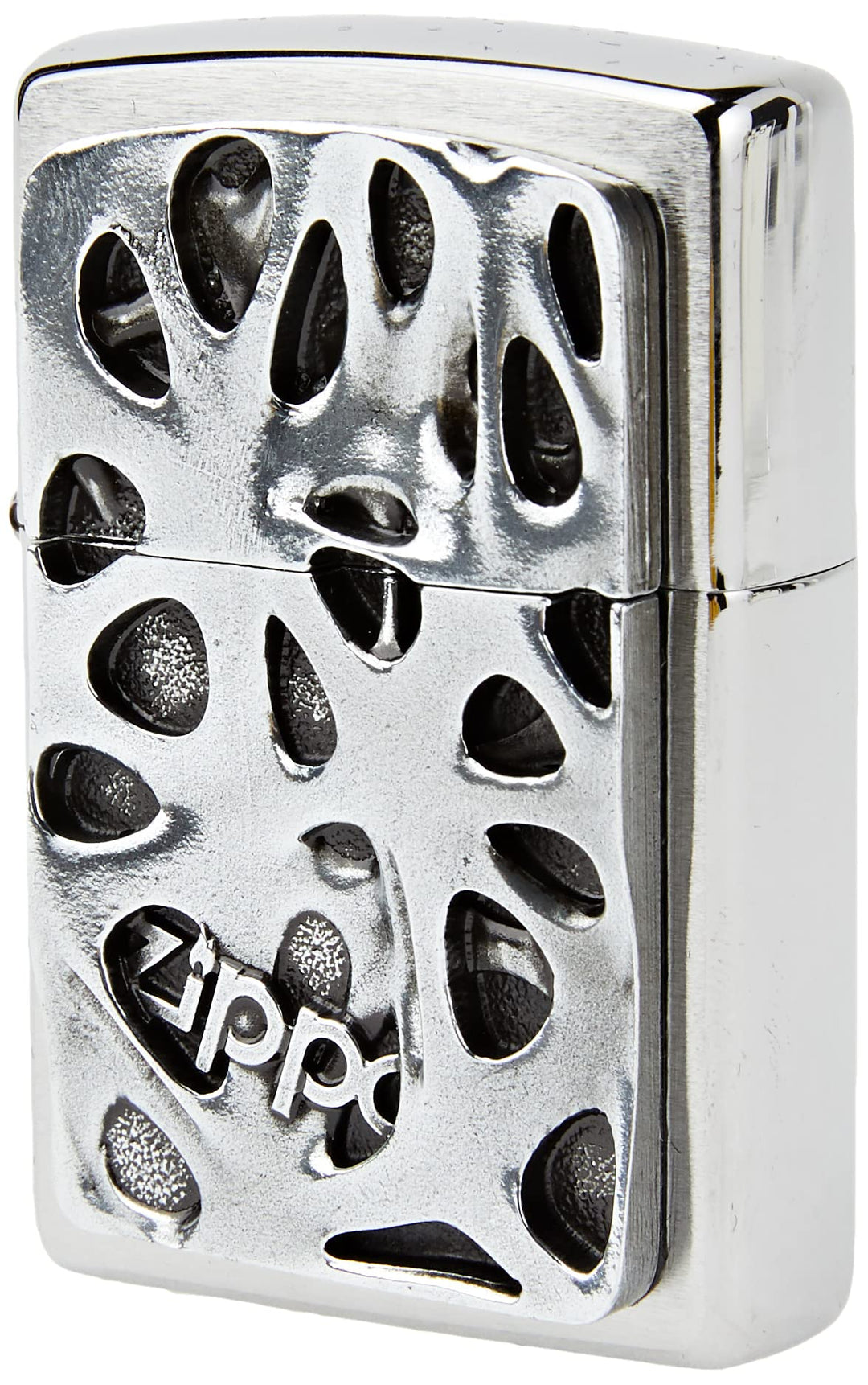 Zippo Feuerzeug 2004313 Voronoi Benzinfeuerzeug, Messing, Edelstahloptik, 1 x 3,5 x 5,5 cm