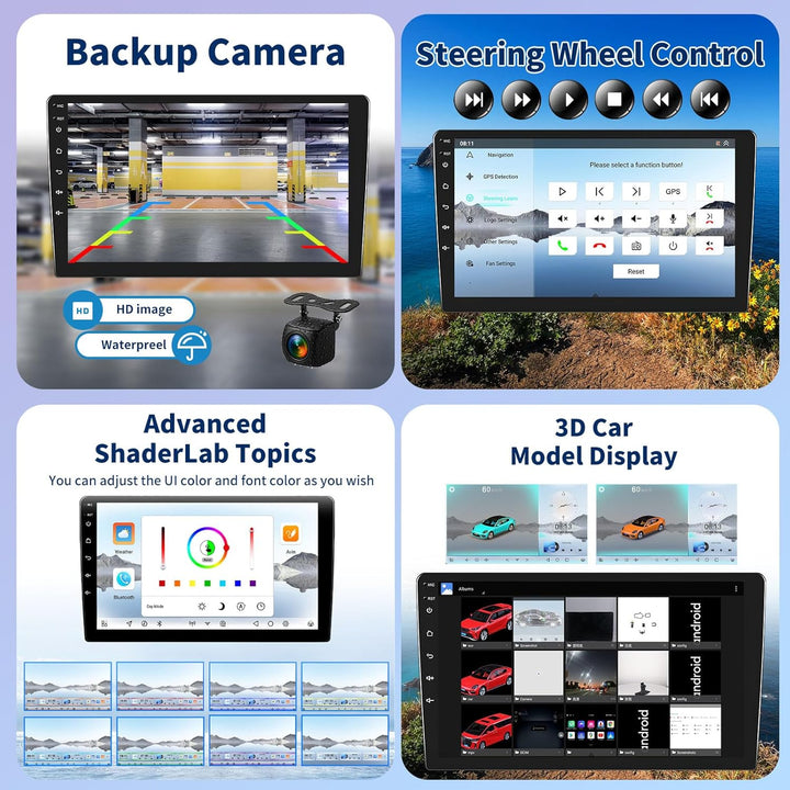 Android 15, 4G+64G 8-Kern CAMECHO Qualcomm Autoradio für Mercedes Benz Smart Fortwo W451 2011-2015 C