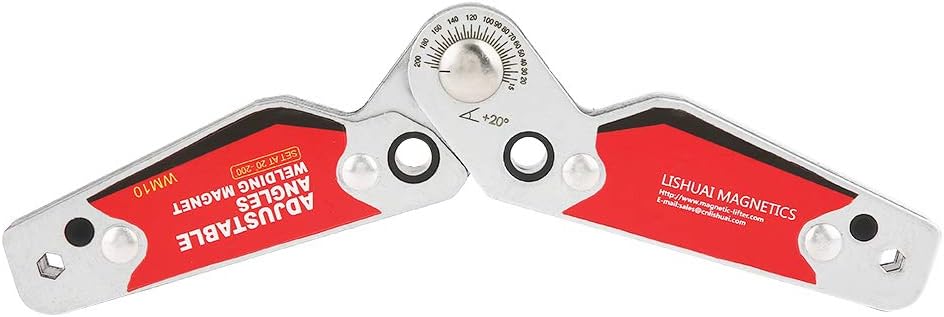 FTVOGUE Schweissmagnethalter, Einstellbare Winkel von 20 ° -200 ° Schweissen Starker Magnetschweissh