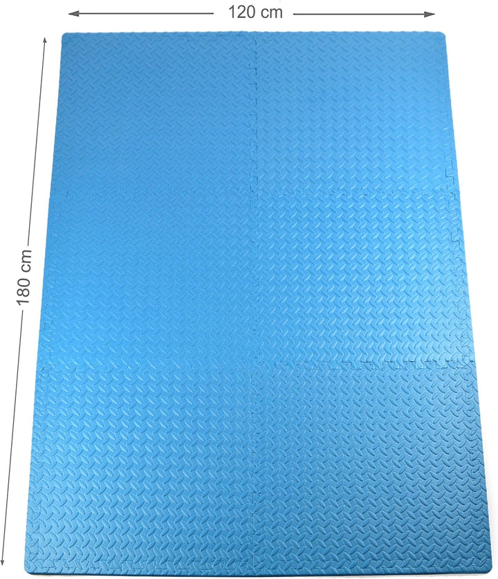 Apollo Schutzmatte 6er Set, 60 x 60 x 1,2cm, rutschfeste Trainingsmatten, Unterlegmatten aus hochwer