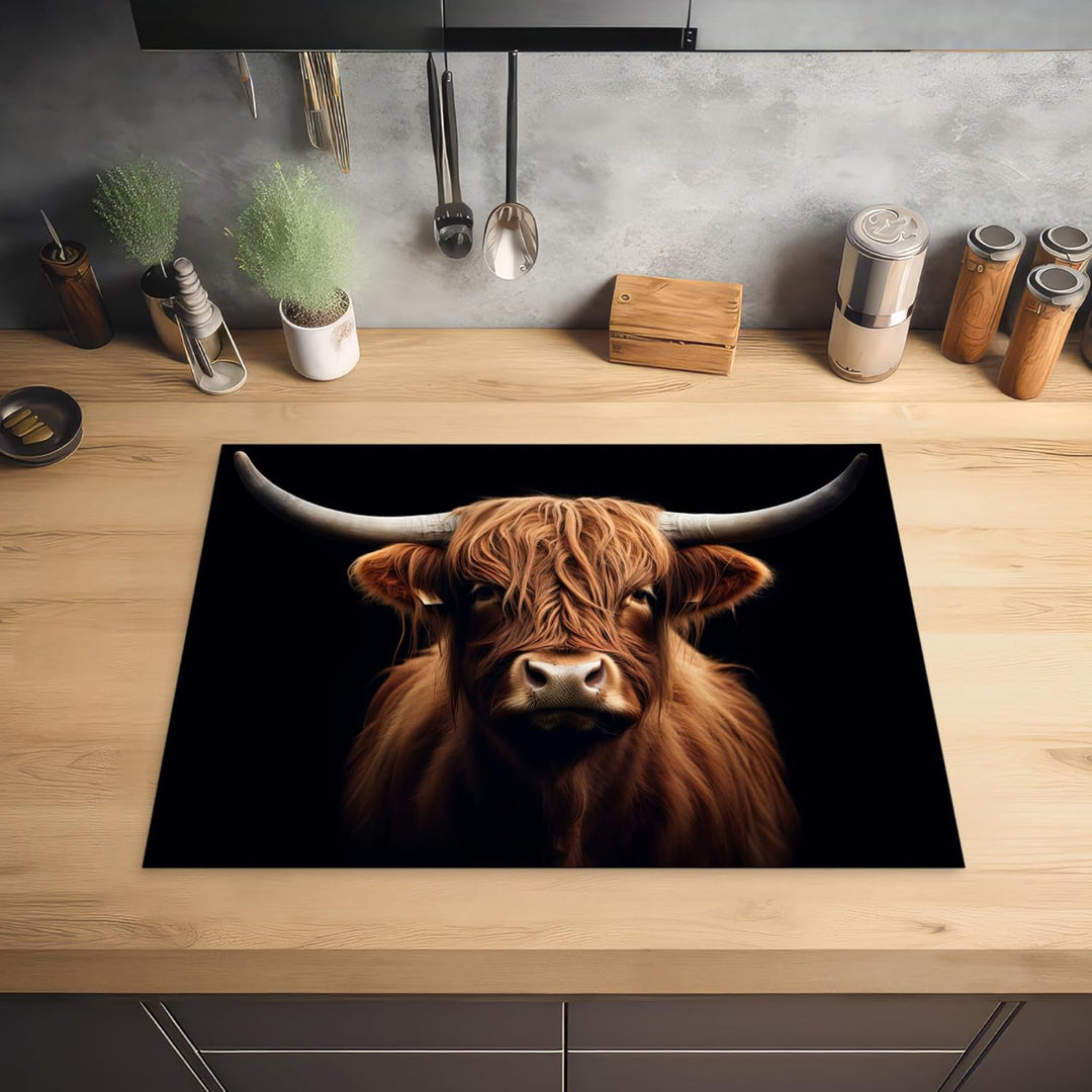 Herdabdeckplatte 70x52 cm Einteilig Induktionsmatte Küche Abdeckung Ceranfeld Herd Abdeckplatte Deko