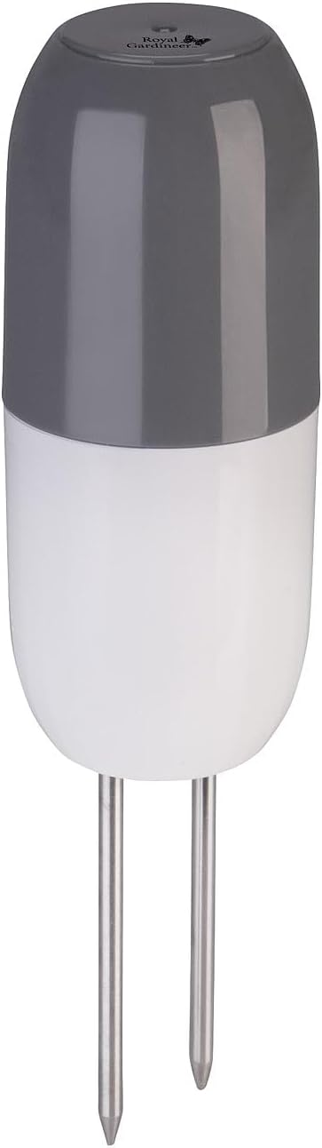 Royal Gardineer Smarter WLAN-2in1-Bodenfeuchtigkeits- und Temperaratursensor mit App