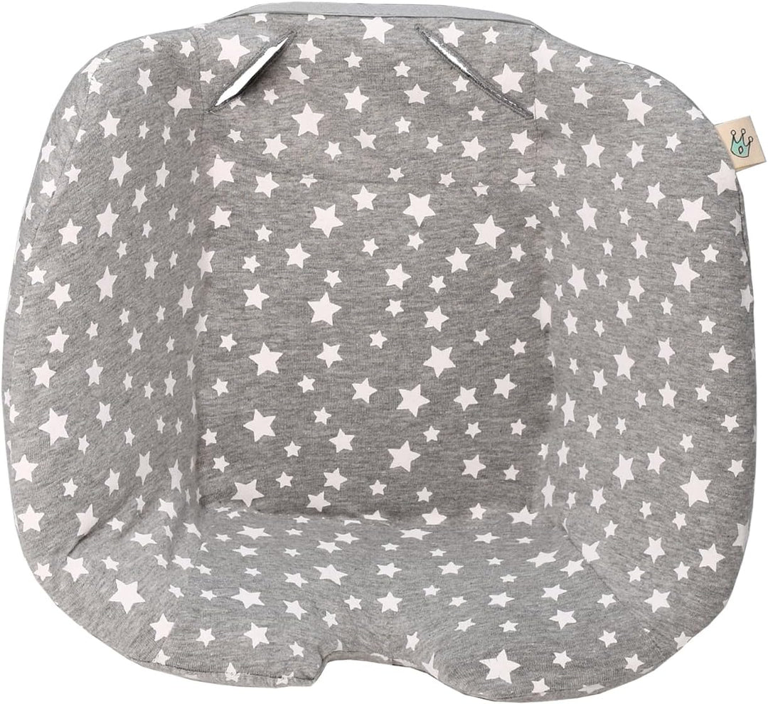 JYOKO Kids Bezug für Sitzverkleinerer kompatibel mit Maxi Cosi Pebble (White Star, Maxi Cosi Pebble