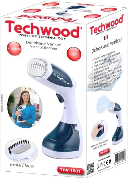 TECHWOOD Vertikaler Dampfglätter, 1500 W