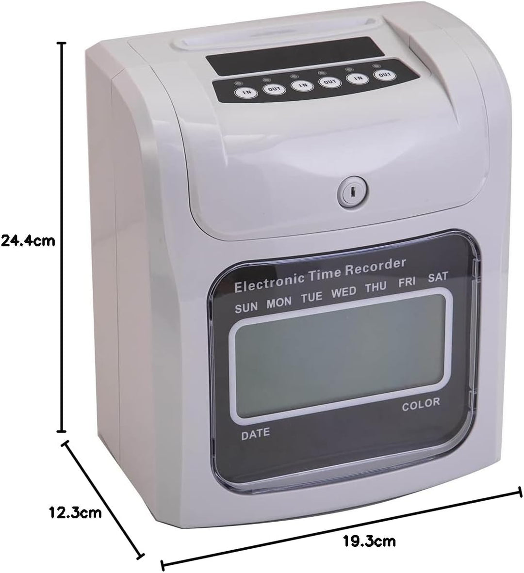 CDZHLTG Elektronisches Stempeluhr Stechuhr Zeiterfassung 960SB inkl. 50 Stechuhr/Stempeluhr Karten,