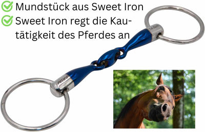 AMKA Wassertrense Sweet Iron doppelt gebrochen Stärke 18 mm Ringe 65 mm 12,5, 12,5