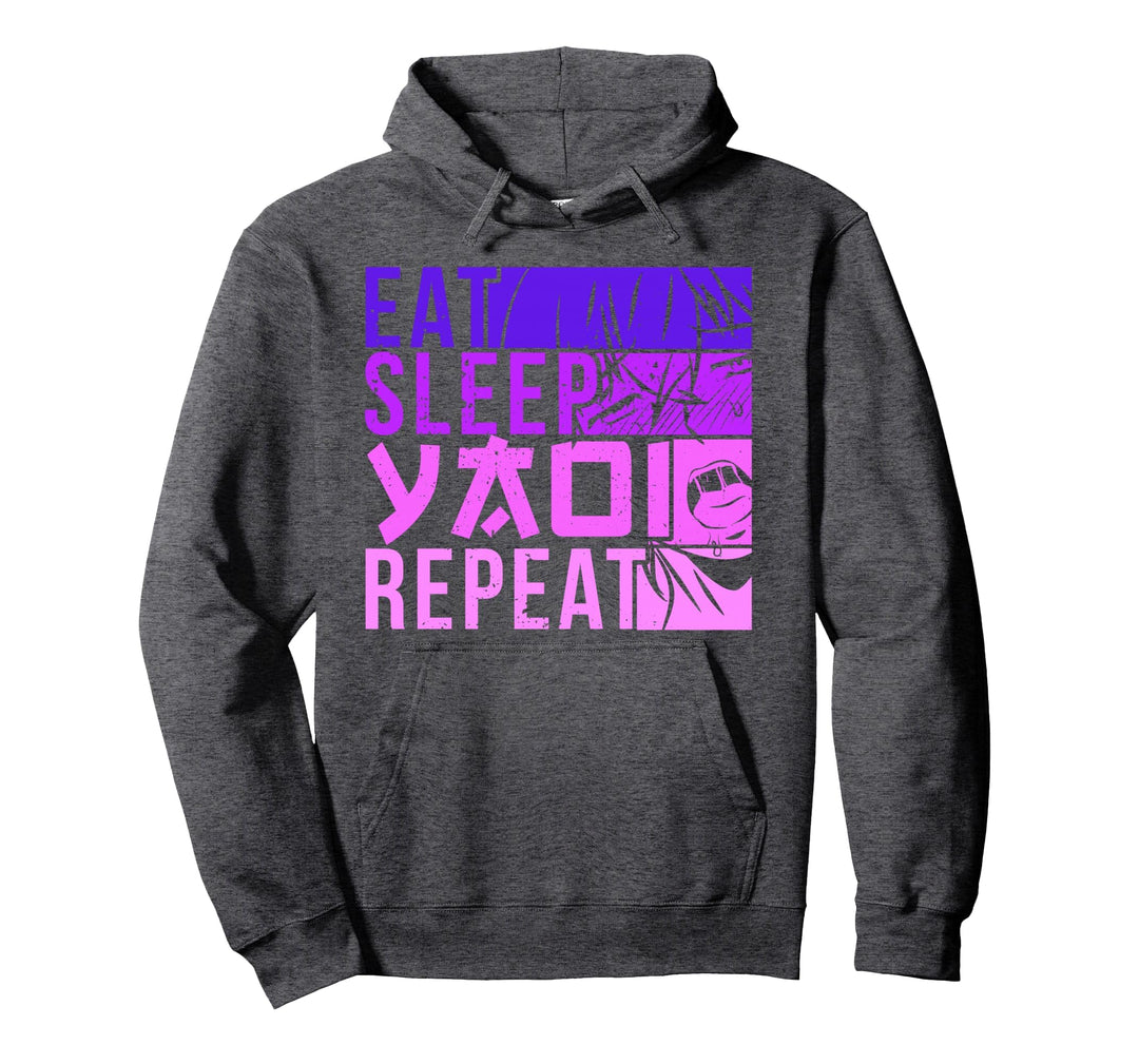 Eat Sleep Yaoi Repeat Fujoshi Anime Boy Gay Manga Pullover Hoodie