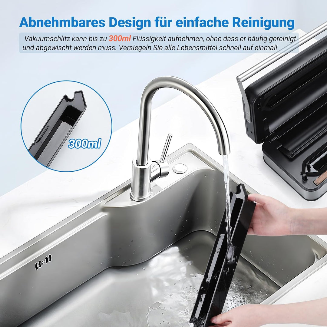 INKBIRD Vakuumiergerät, Folienschweissgeräte für Lebensmittel mit Trocken-/Nass-/Flüssigkeitsmodus,D