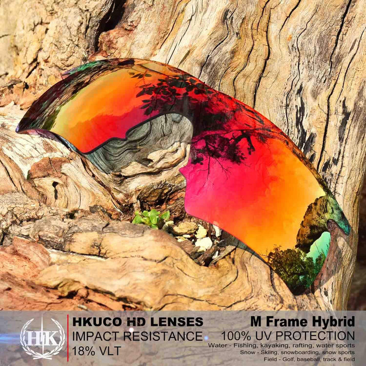 HKUCO Plus Mens Replacement Lenses For Oakley M Frame Hybrid - 4 pair