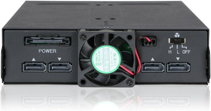 ICY DOCK Backplane IcyDock 4x6,3cm SATAI-III in 1x5,25" HDD/SSD sw, MB607SP-B, Schwarz