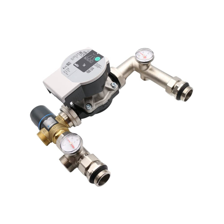 MD technic Pumpengruppe für Fussbodenheizung mit Wilo Yonos Pumpe und drei wege Mischer AFRISO Kvs 2