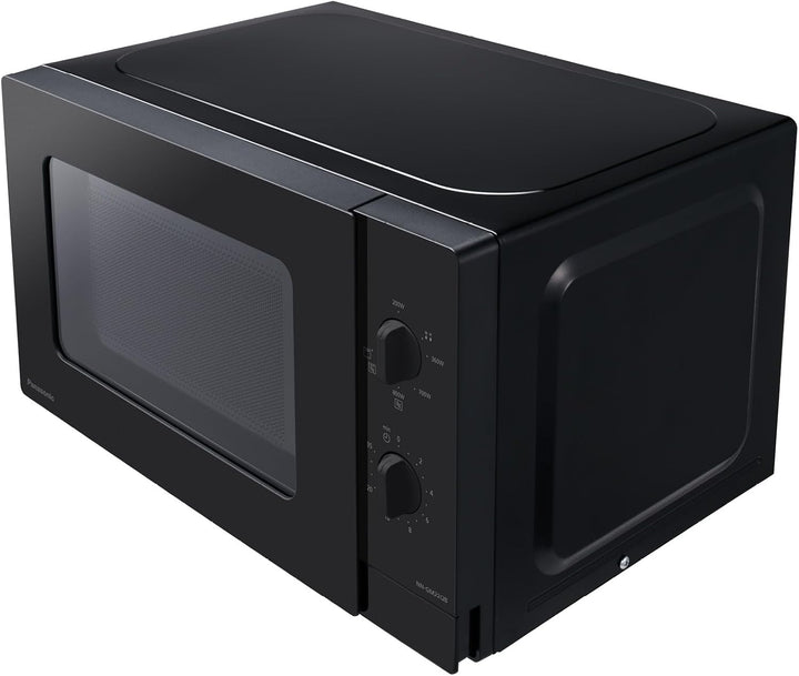 Panasonic NN-GM22QBEPG 20L Grill-Mikrowelle mit Glasplatte und Gitterrost, 800 W, 1000 W Grill, Auft