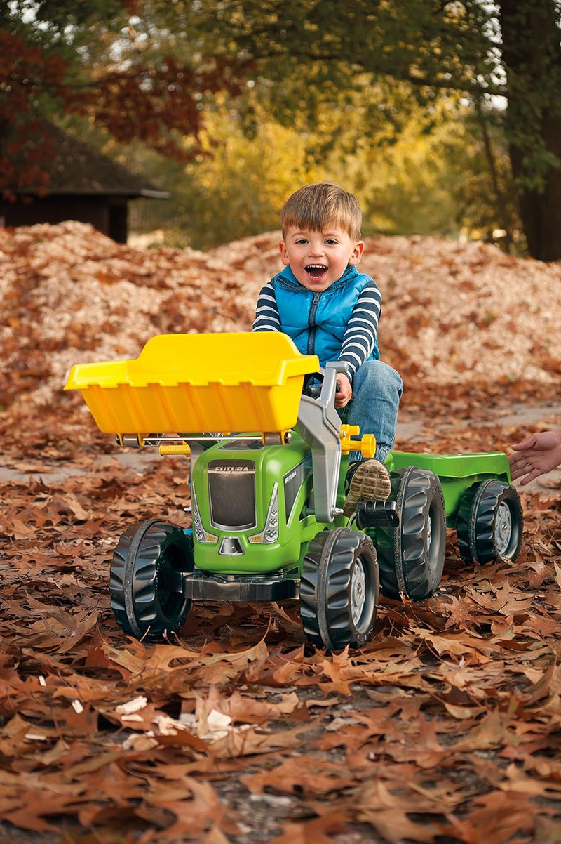 Rolly Toys Traktor rollyKiddy Futura (inkl. rollyKid Lader + Trailer, Heckkupplung, für Kinder von 2