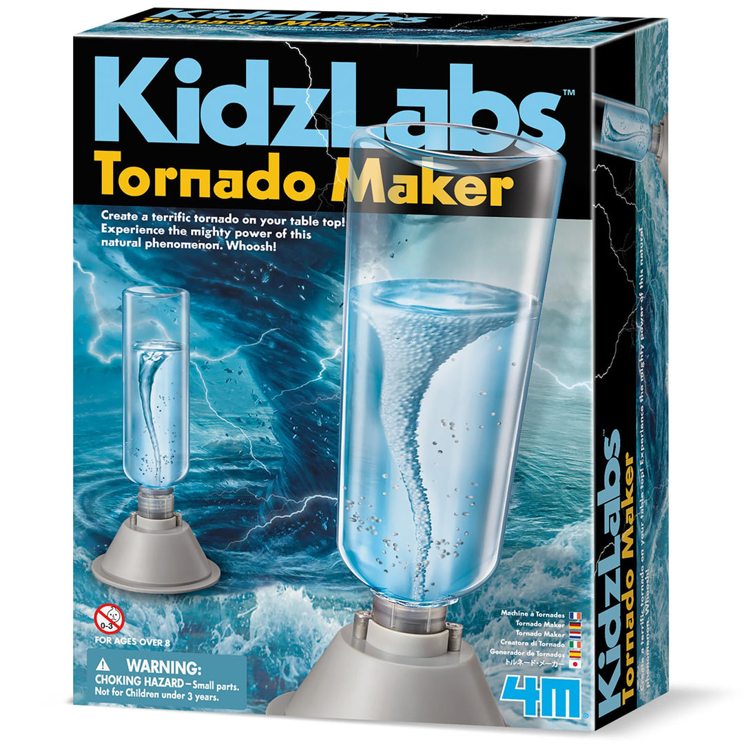 4M KidzLabs Experimentierkasten Tornado Maker - für Kinder ab 8 Jahre, Wissenschaft Spielzeug Mint L