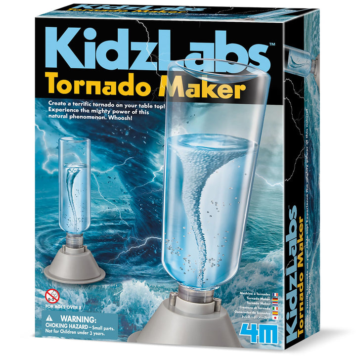 4M KidzLabs Experimentierkasten Tornado Maker - für Kinder ab 8 Jahre, Wissenschaft Spielzeug Mint L