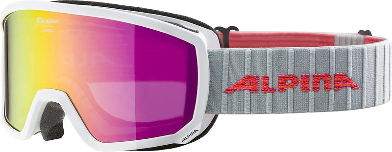 ALPINA SCARABEO S - Verspiegelte, Kontrastverstärkende & Polarisierte OTG Skibrille Mit 100% UV-Schu