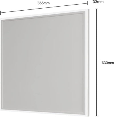 Infrarotheizung mit Thermostat 400 Watt, Deckenheizung Infrarot mit LED Beleuchtung, Infrarotheizung