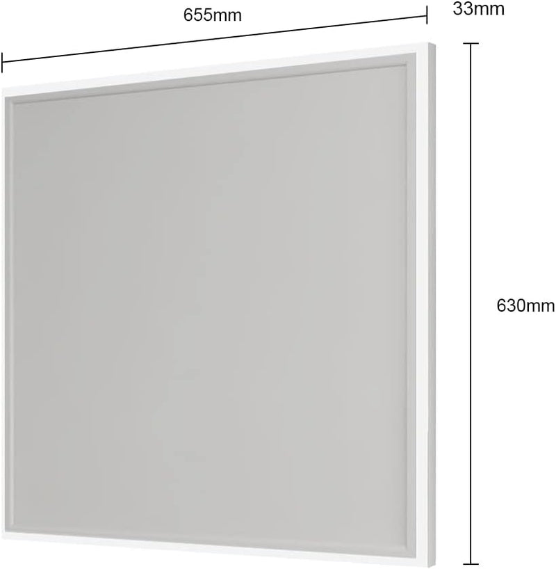 Infrarotheizung mit Thermostat 400 Watt, Deckenheizung Infrarot mit LED Beleuchtung, Infrarotheizung