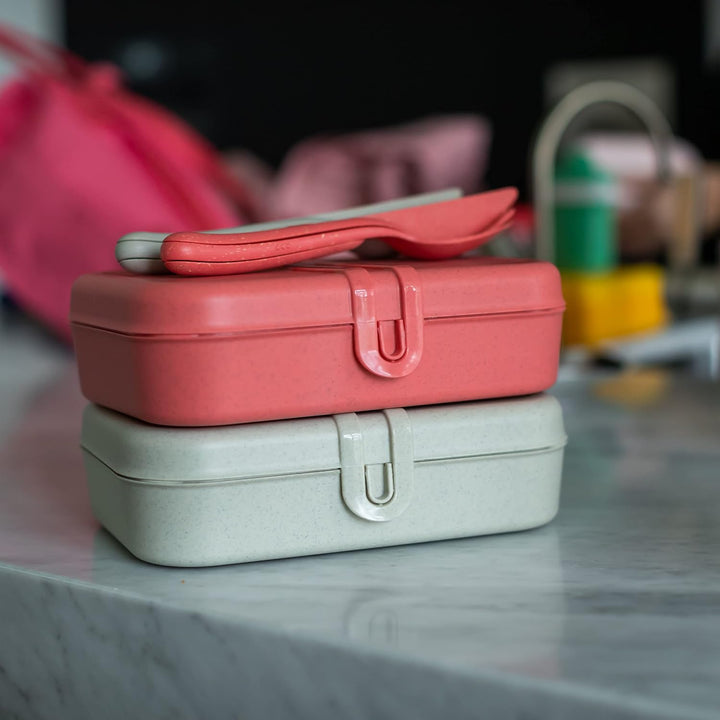 Koziol PASCAL L Lunchbox | mit herausnehmbarem Trennsteg, mit Clipverschluss | biozirkulärer Kunstst