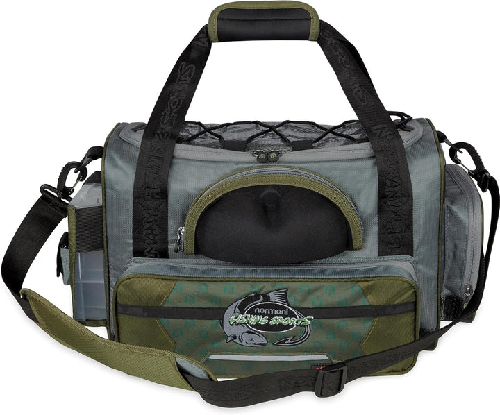 normani XXL Angeltasche mit 5 Köderboxen wasserdichte Angelbox Allzwecktasche Karpfentasche Tackle B