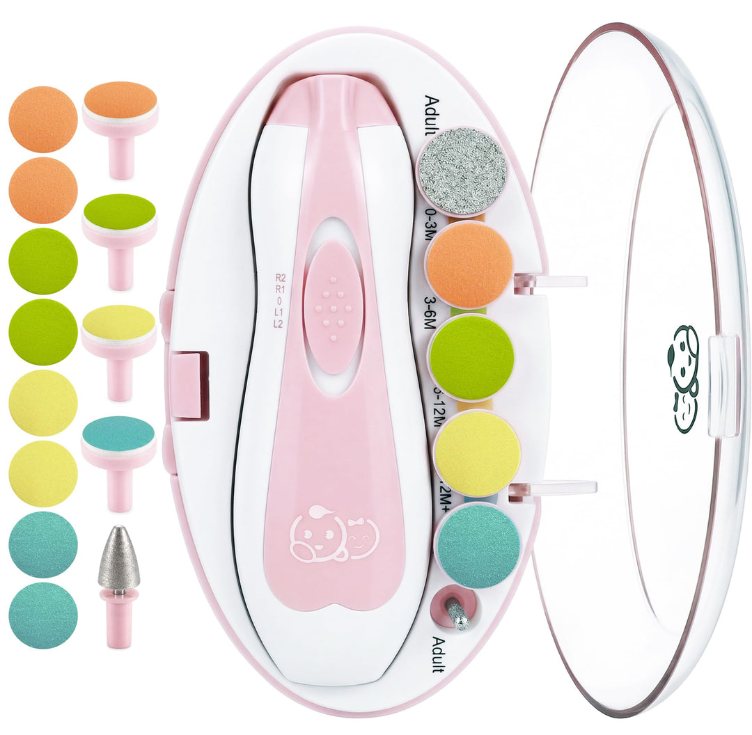 Royal Angels Baby-Nagelfeile 21 in 1, mit zusätzlichen 13 Ersatzwerkzeugen, Baby-Nagel, Baby-Nagelsc