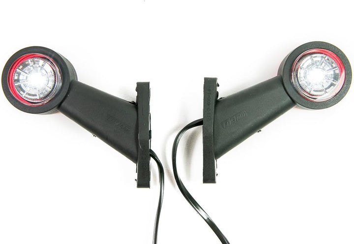 2 x LED Gummi Begrenzungsleuchte Seitenleuchte 12V 24V mit E-Prüfzeichen Positionsleuchte Auto LKW P