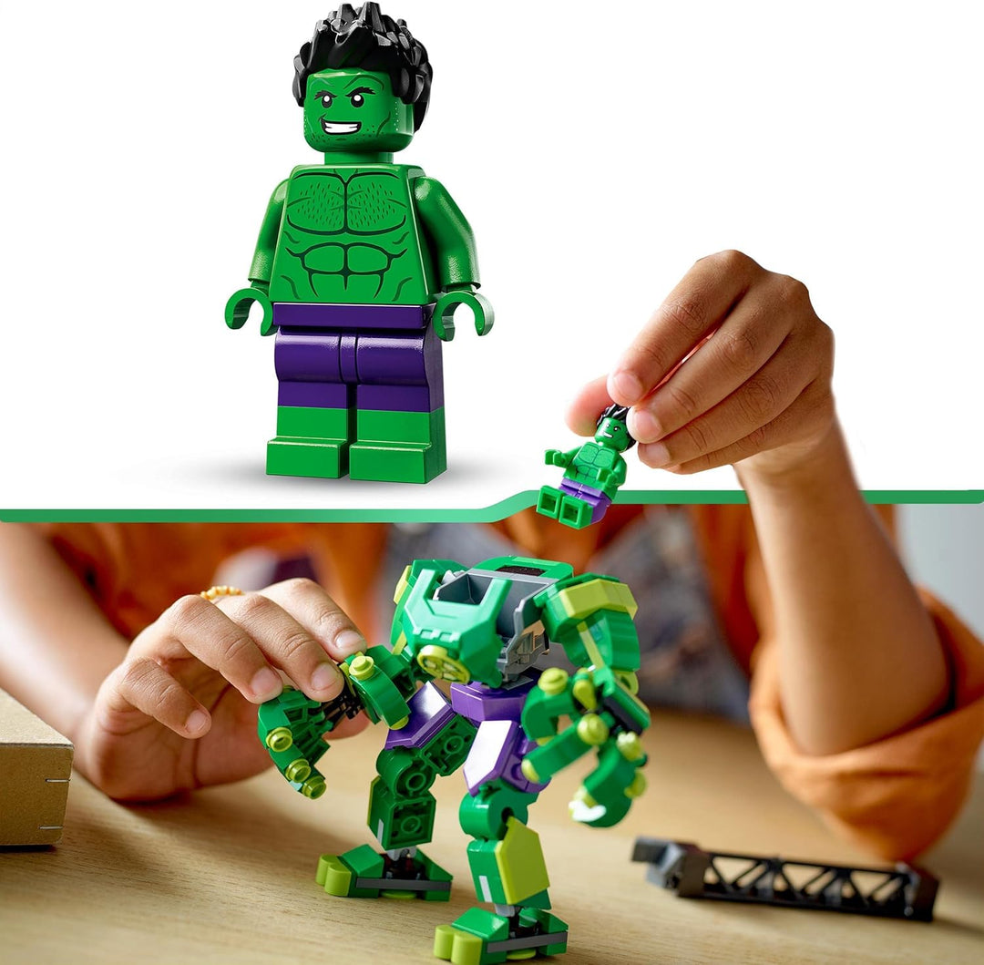 LEGO 76241 Marvel Hulk Mech, Action-Figur des Avengers Superhelden, sammelbares Spielzeug zum Bauen