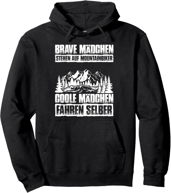 Brave Mädchen - Lustiges Fahrrad Mountainbike MTB Pullover Hoodie