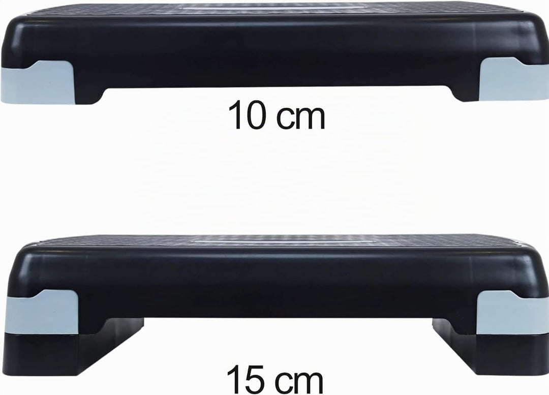 Steppbrett Fitness Aerobic Stepper Höhenverstellbar Step Bench Mit Stufen. Rutschfestes Trainingsger
