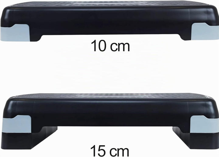 Steppbrett Fitness Aerobic Stepper Höhenverstellbar Step Bench Mit Stufen. Rutschfestes Trainingsger