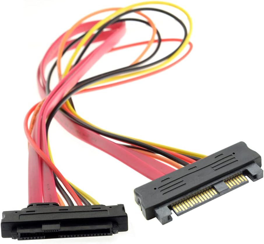 NFHK SAS Hard Disk Drive SFF-8482 SAS Cable 29Pin Male to Female Extension Cable 0.5m
