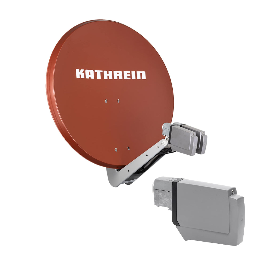 Kathrein CAS 90 ro Sat-Antenne multifeedfähig rotbraun - 4 Teilnehmer 4 Teilnehmer Rotbraun, 4 Teiln