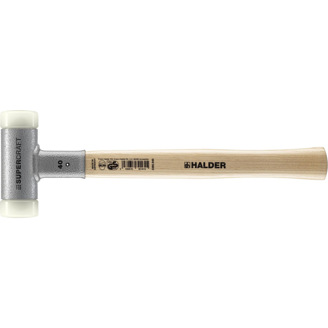 Supercraft Schonhammer, mit schwingungsdämpfendem, ergonomisch geformtem und lackiertem Hickorystiel