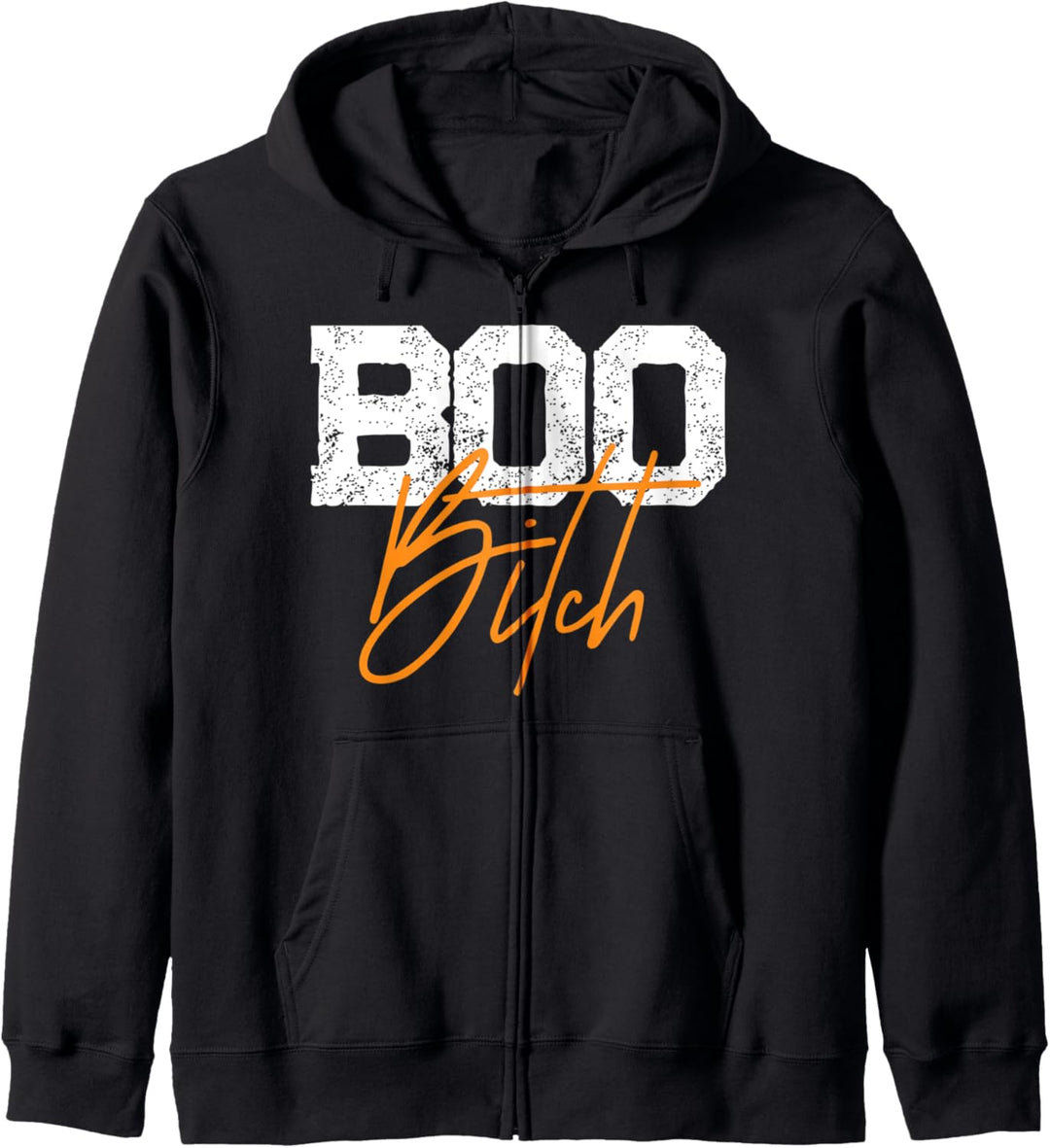 Boo Bitch sassy distressed retro Halloween Kapuzenjacke