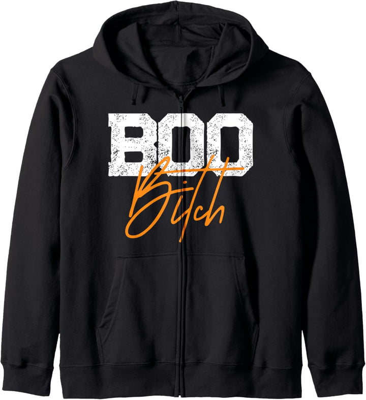 Boo Bitch sassy distressed retro Halloween Kapuzenjacke