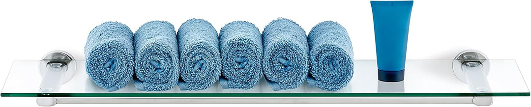 blomus 68933 Areo Handtuchablage, Edelstahl, glas, 76 x 24 x 6 cm Poliert, Poliert