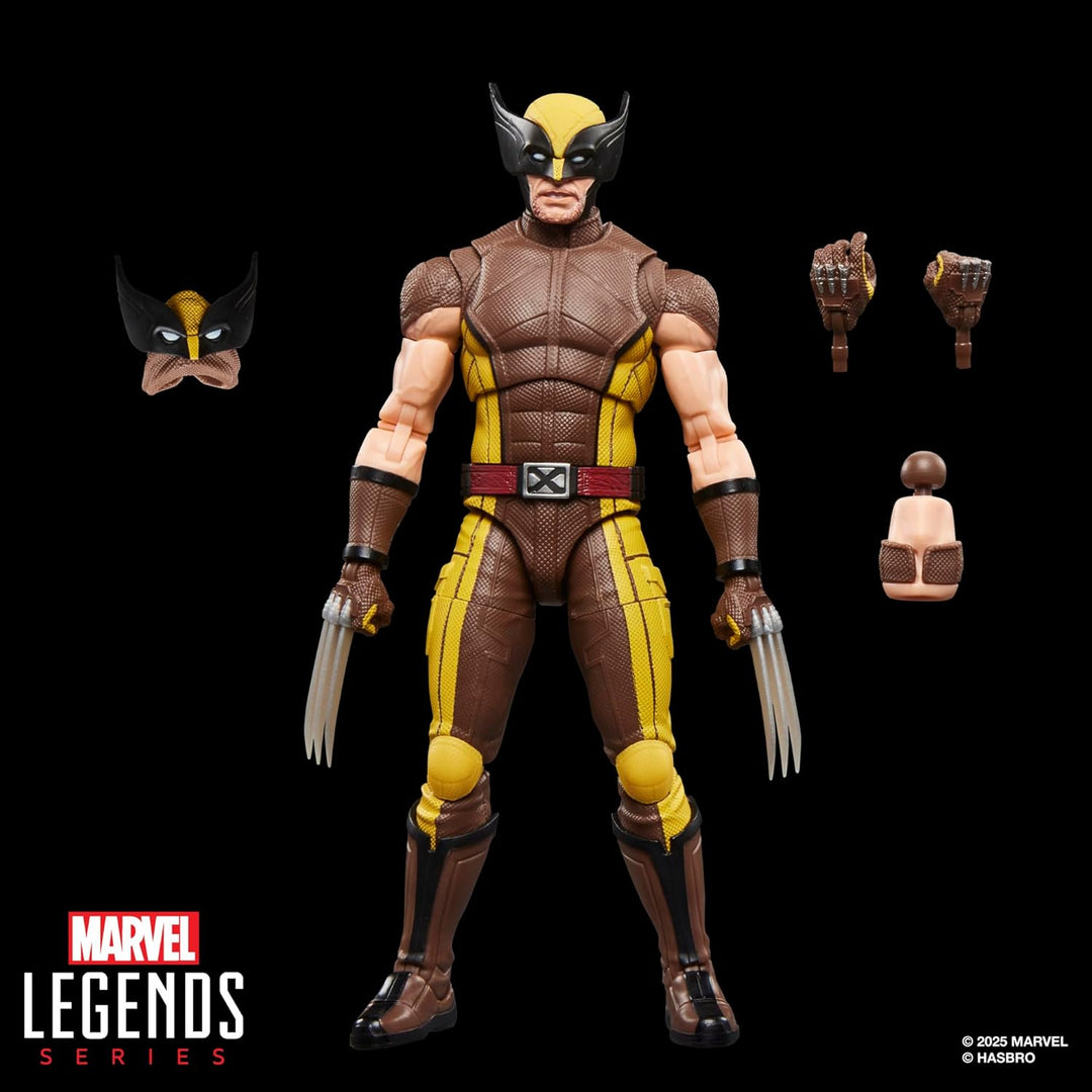 Marvel Legends Series Wolverine (brauner Anzug), Action-Figurengeschenk zum Sammeln zum Marvel Studi