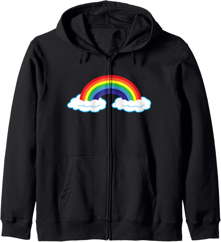 Regenbogenfarben Kapuzenjacke
