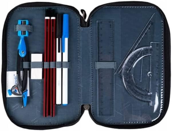 Goldkids St. Right XXL Federtasche Federmappe Federmäppchen 46-teilig gefüllte Schüleretui 3-stöckig