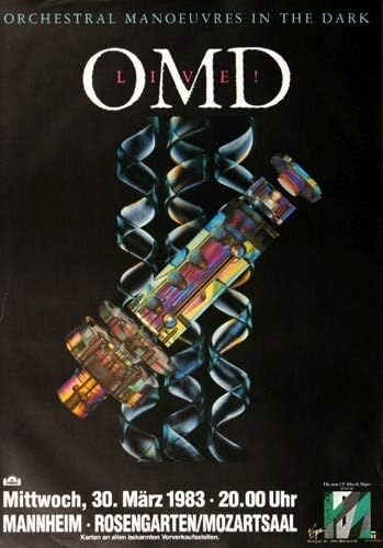 OMD - Dazzle Ships, Mannheim 1983 » Konzertplakat/Premium Poster | Live Konzert Veranstaltung | DIN