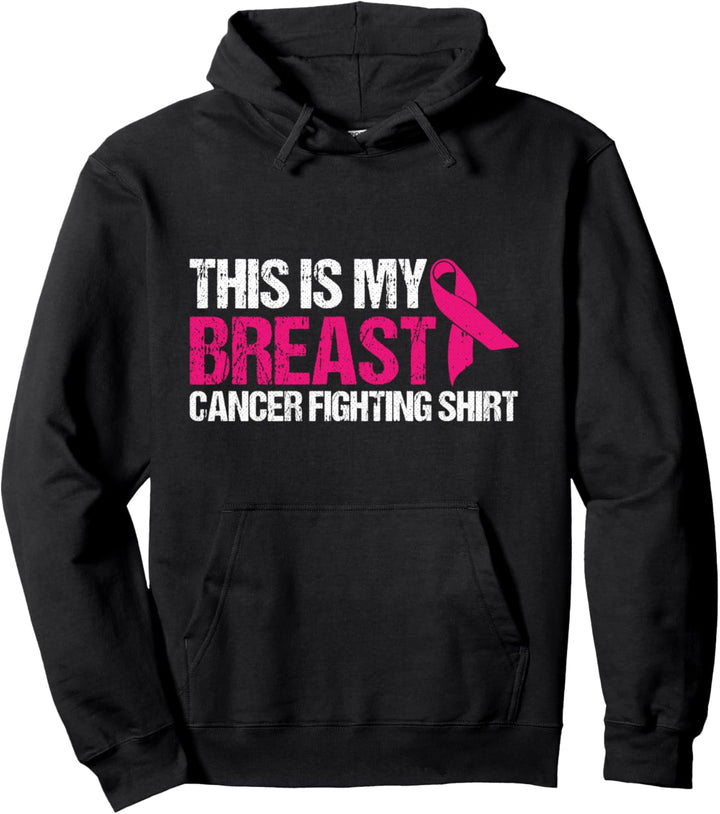 Bewusstsein für Brustkrebs-Bewusstsein mit pinker Schleife Pullover Hoodie