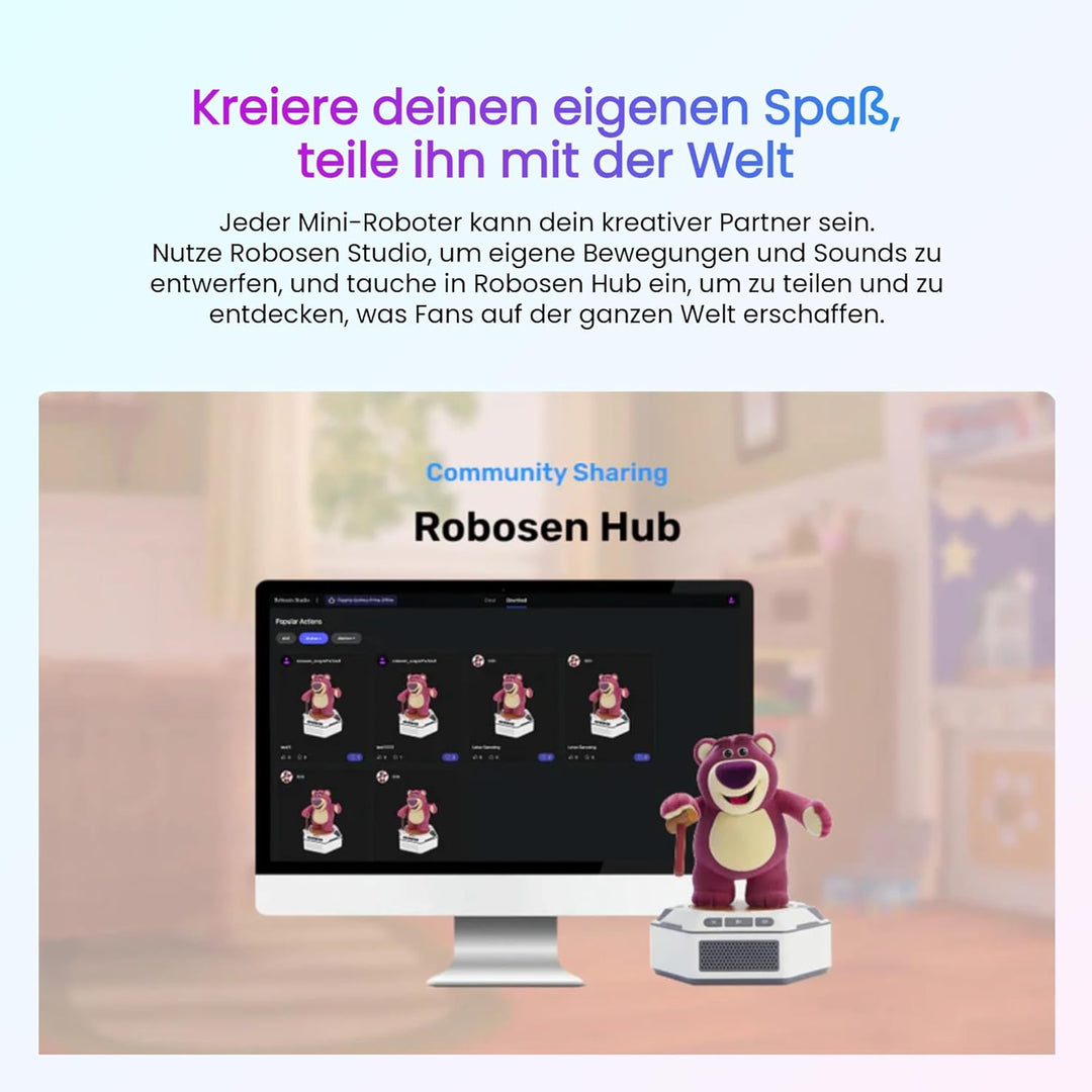Robosen Mini Roboter – Toy Story Woody & Jessie Set (Englische Version) | Interaktives Smart-Roboter